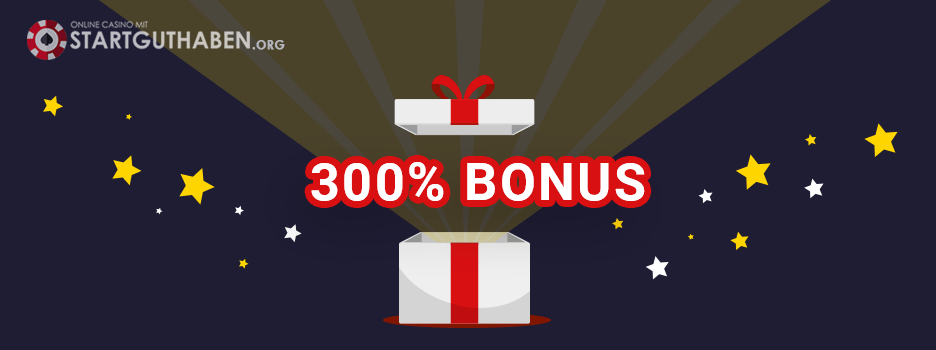 300% Casino Bonus