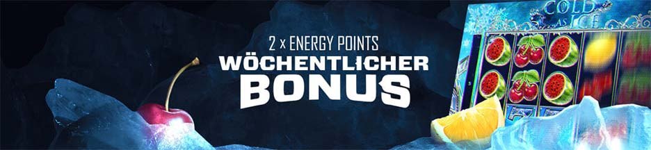 Bonus Hebdomadaire: Points De FideĢliteĢ + Bonus De Recharge Double EnergyPoints + bonus de recharge jusqu'aĢ 50ā¬
